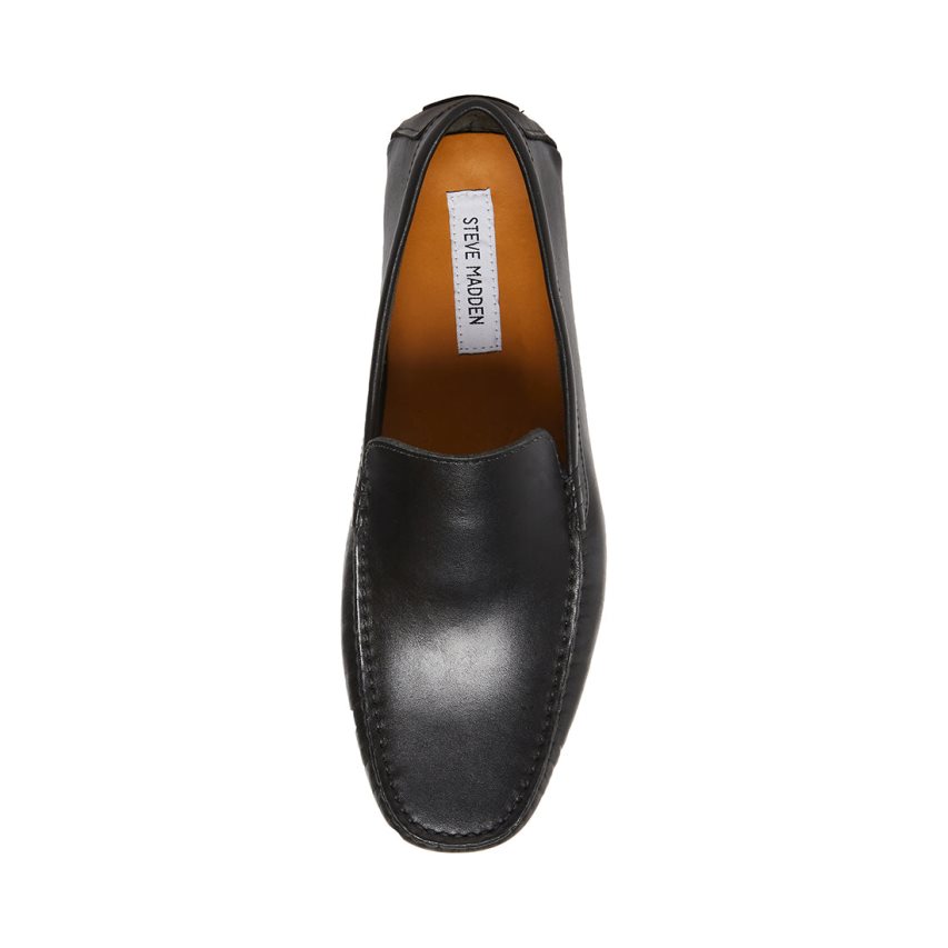 Loafers Steve Madden Bergamo Cuero Hombre Negras | ES QG0613